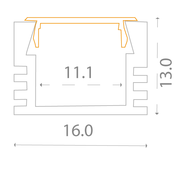 Aluminim Profile - AL- OS - 01 image 1